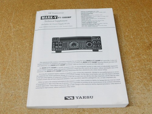Yaesu transceiver mark v - yaesu, hf