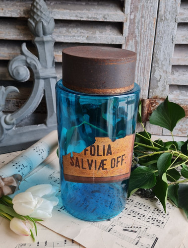 Ancien pot bocal verre a - en,