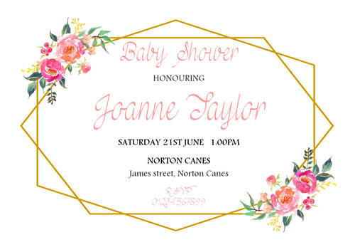 Baby shower invitations - baby,