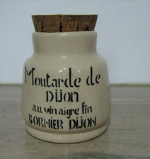 Ancien pot en faience Moutarde