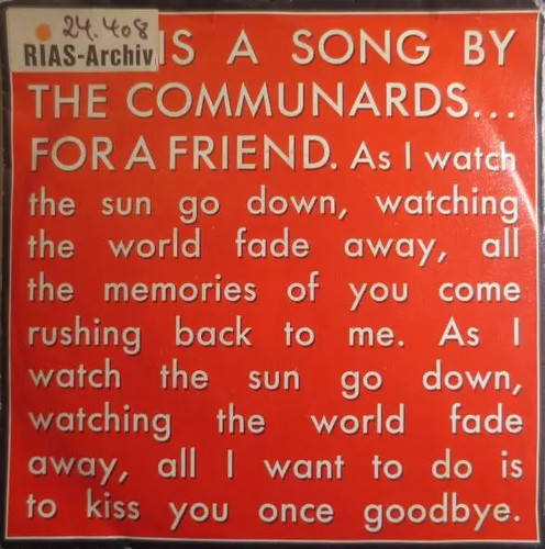 The communards for friend - communards,