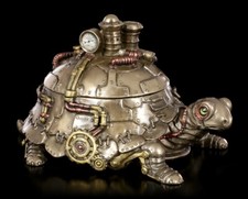 Figurine Steampunk - Tortue Comme Boîte - Veronese Boîte À Bijoux Gothique