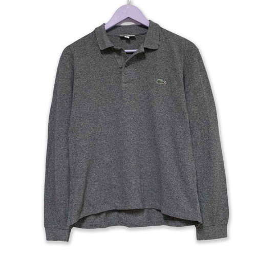 Polo lacoste grise manches - polo,