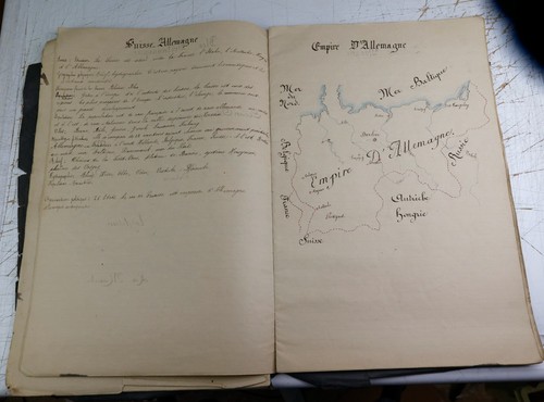Cahier écolier manuscrit - cahier, d'écolier