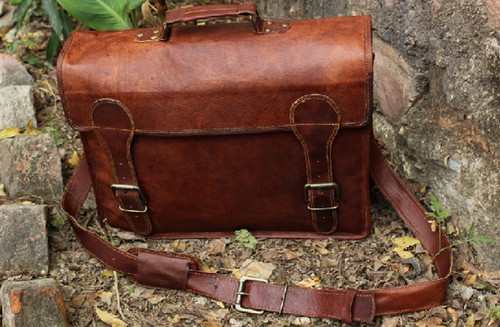 Sac dos vintage - À, cuir