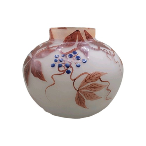Vase verre satiné - satiné, au