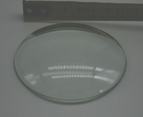 Anciens verre rond - , bombé
