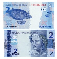 Bresil BRAZIL Billet 2 REAIS ND 2021 NEW NOUVEAU MARIANNE TORTUE NEUF UNC