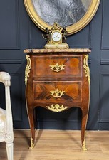 MAISON MILLET : COMMODE SAUTEUSE D'ÉPOQUE NAPOLÉON III EN MARQUETERIE - XIXe