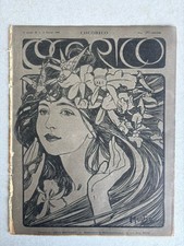 Alphonse Mucha Lithographie : REVUE COCORICO 1900 Calbet Roubille