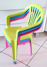 lot de 3 chaises plastiques enfant