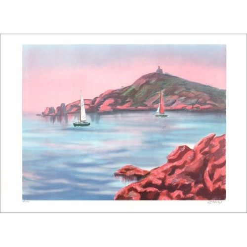 Zarou lithographie originale - zarou,