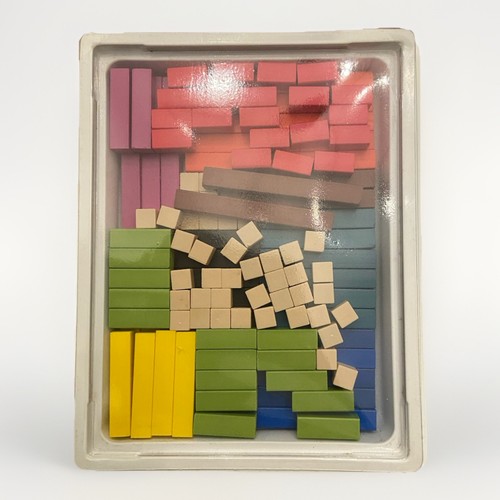 Vintage wooden cuisenaire rods - wooden,