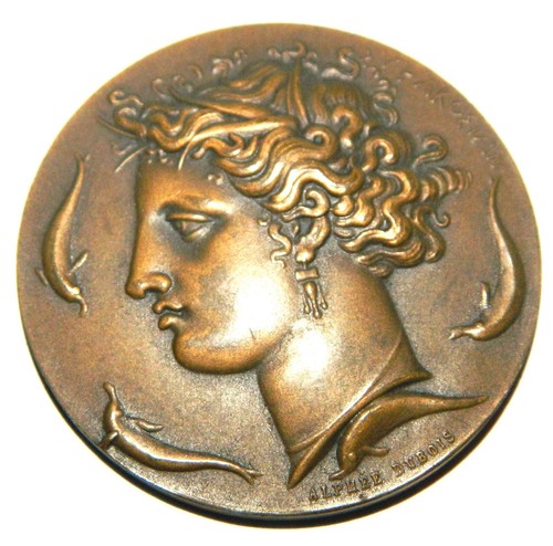 Belle médaille en bronze - ,