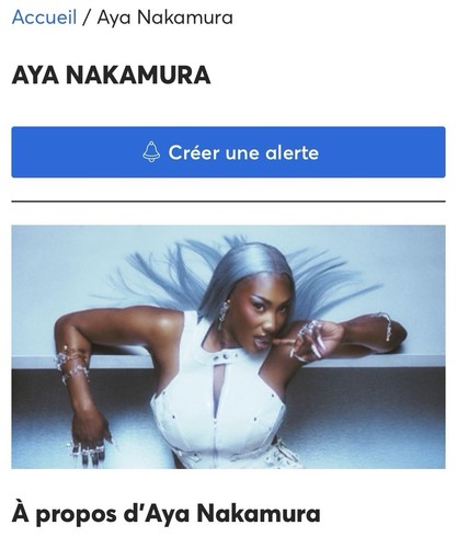 Aya nakamura stade france - aya,