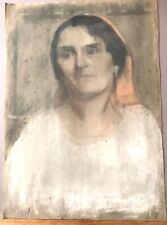 Pastel Ancien Portrait Seconde Moitié Du XIXème Trace De Signature