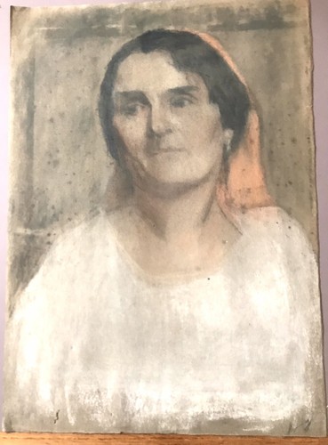 Pastel ancien portrait - portrait, seconde