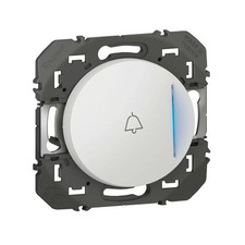 Legrand Dooxie 600018 Poussoir voyant lumineux et marquage sonnette Dooxie 1 pos