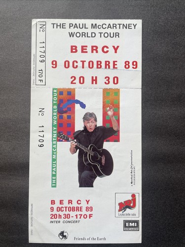 Ticket billet place concert - ticket,