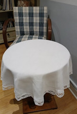 Nappe ronde guéridon lin