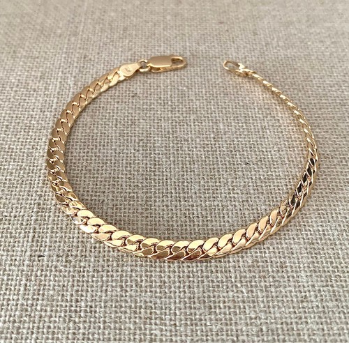 Bracelet maille anglaise 18cm - bracelet,