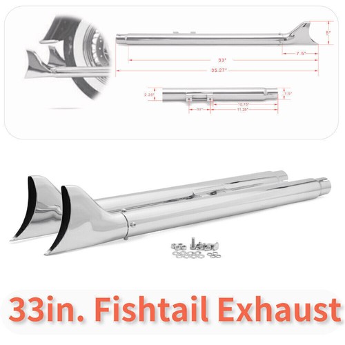 33in fishtail exhaust - 33in.,
