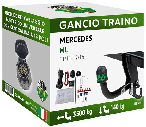 Attelage fixe pour mercedes - fixe, ml
