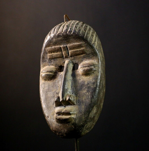 Masque dan africain sculpté - dan,