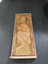 GRANDE BOÎTE D'ALLUMETTES ,DÉCOR  ALPHONSE MUCHA LE REPOS DE LA NUIT