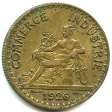 2 francs Chambre de commerce et industrie 1926 de qualité n°4827