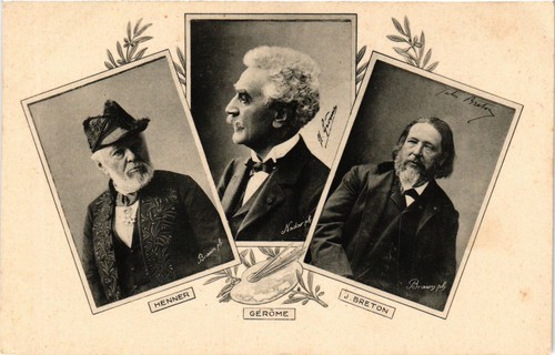 Cpa henner gerome breton - cpa, henner,