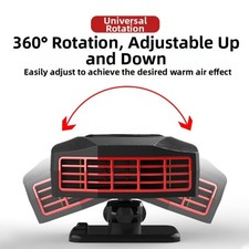 12V Portable pour Chauffage Voiture Chauffage Rapide Dégivreur et Démisteur po