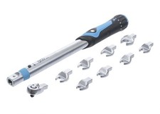 Jeu clé dynamométrique réversible 10 - 50 Nm + 8 tête interchangeable carré  6.3