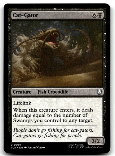Cat gator mtg tla black - mtg,