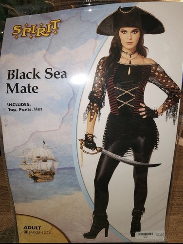 New adult dark pirate costume - adult,
