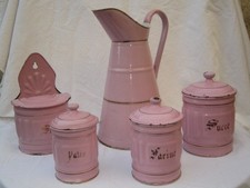 Pots epices rose - anciens, en