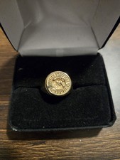 Collier Tax Collector Bague En Or Jaune 10K 8 Grammes Taille 7,5