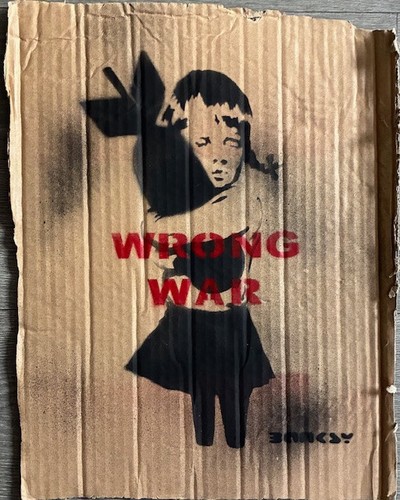 Banksy wrong war 2003 - 2003, carton