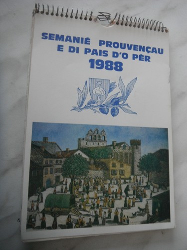 Calendrier provencal semanie - calendrier,