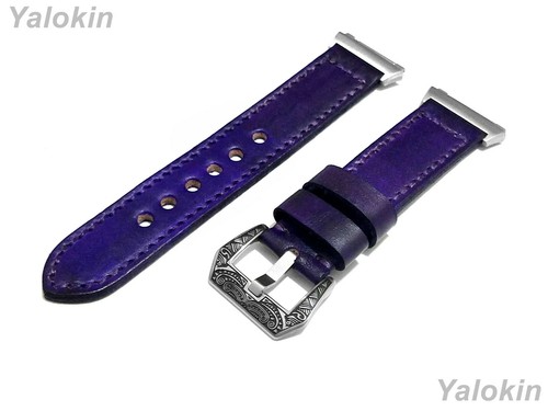 Violet brossé cuir cousu - brossé,