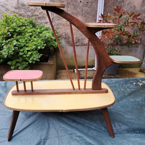Porte plante vintage formica - porte-plante,