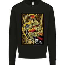 Brûle Bébé Brûle Sweatshirt Jumper Femme Motard Moto Enfant