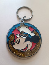 Gros Porte-clés Disney MICKEY Capitaine de Bateau Keychain vintage 80'