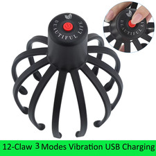 Electric Octopus Claw Scalp Massager Stress Relief Therapeutic Head Scratcher Re