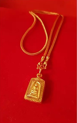 Phra somdej necklace gold - somdej,