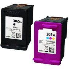 2 cartouches 302XL 302 XL compatibles avec imprimantes HP DeskJet Envy OfficeJet