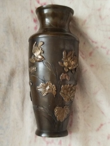 Vase bronze meiji japon - vase,