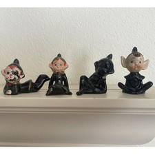 Vintage Pixie Elf Figurine Set