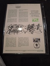 Document Philatelique 1994 Centenaire Du Comité International Olympique P.de...