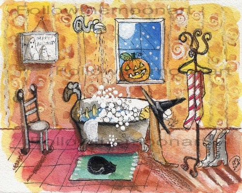 Saturday night witch bubble - witch,